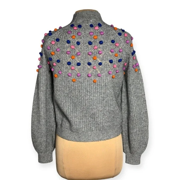 27 MILES MALIBU wool cashmere
Deana Popcorn Sweater Gray Multi Size XS - Picture 7 of 11